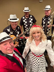 The Chrome 57 band is a 50s band and Oldies band performing in Orlando, Florida and  is pictured here at recent 50s gala.